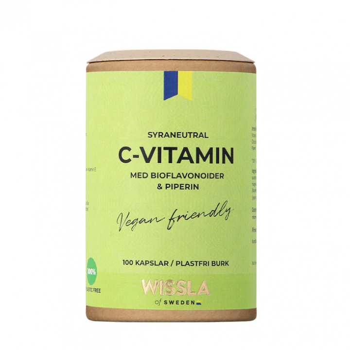 Wissla of Sweden - C-vitamin med Bioflavonoider & Piperin 100 Kapslar