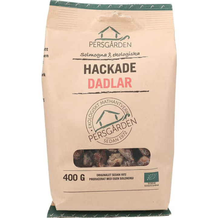 Persgården - Ekologiska Hackade Dadlar 400 g i gruppen Äta & Dricka / Skafferi / Musli / Granola hos Rekoshoppen.se (2044)