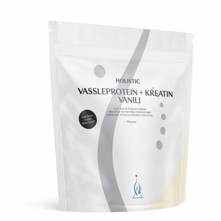 Holistic - Vassleprotein + Kreatin Vanilj, 750 gr