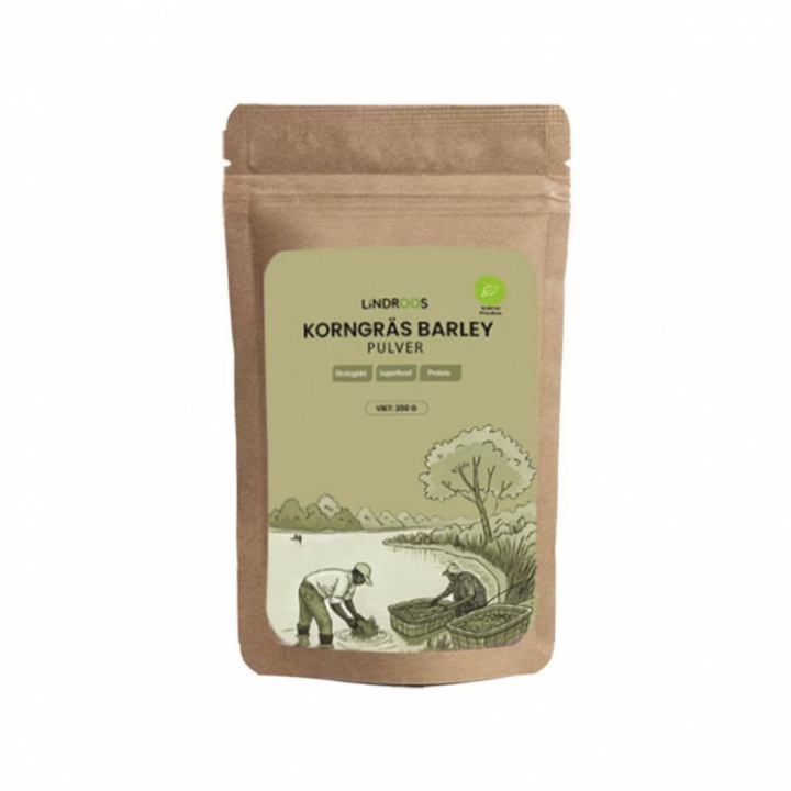 Ekologiskt korngräspulver Lindroos 200g i påse
