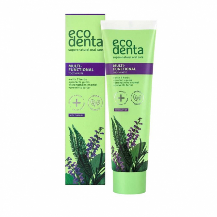  EcoDenta - Naturlig Tandkräm, Multifunctional, 7 Herbs