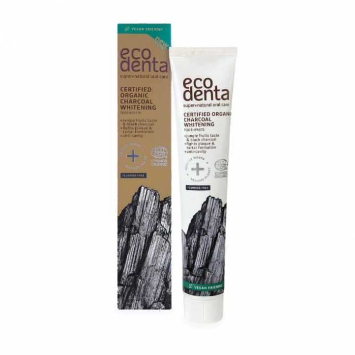  EcoDenta - Ekologisk Tandkräm Med Kol, Black Whitening