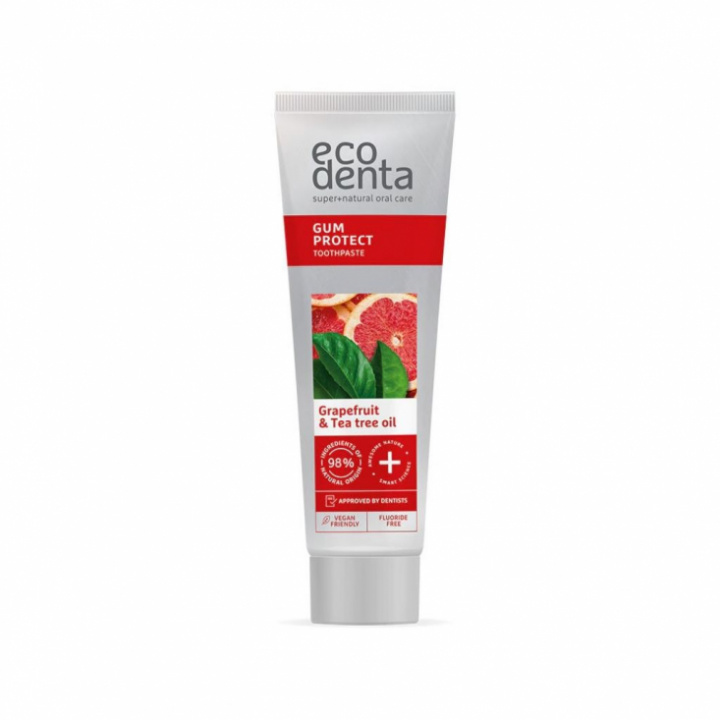 EcoDenta - Naturlig Tandkräm, Gum Protect, Tea Tree
