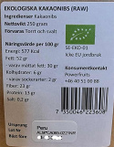 Powerfruits - Ekologiska Kakaonibs Raw, 250g