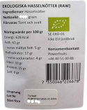 Powerfruits - Ekologiska Hasselnötter Raw, 250 gr