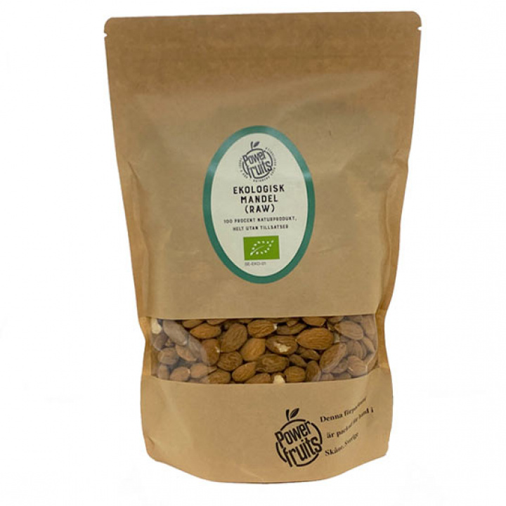 Powerfruits - Ekologiska Mandlar Raw, 1kg