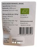 Powerfruits - Ekologiska Mandlar Raw, 1kg