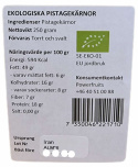 Powerfruits - Ekologiska Pistagekärnor Raw, 250g