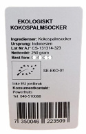 Powerfruits - Ekologiskt Kokospalmsocker, 250g