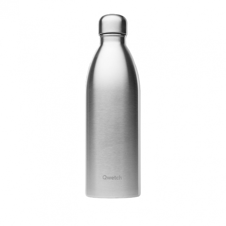 Qwetch - ONE Flaska i Rostfritt Stål Brushed Stainless 1000 ml