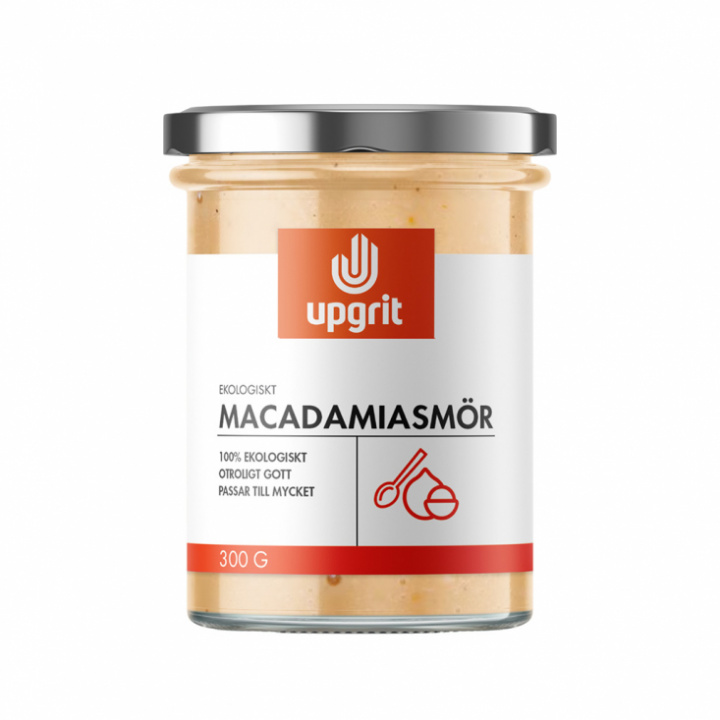 Macadamiasmör 300 g – Upgrit | Ekologiskt nötsmör