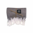 Recycled By Wille - Hamam Handduk Alice, Brun/Vit