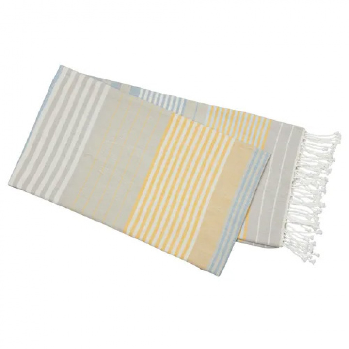 Classic textiles - EKO Hamam Handduk Kerela Gul / Grå