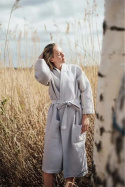 Classic textiles - EKO Badrock Ekholmen Sand/Vit