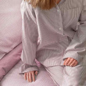 Classic Textiles - Pyjamasset 2-dels Runmarö, Mörkrosa/Vit