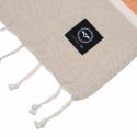 Recycled By Wille - Hamam Handduk Saint Malo, Orange/Linne