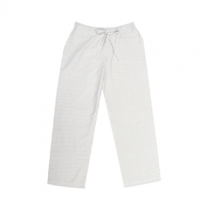 Classic Textiles - Pyjamasbyxor Runmarö, Linne/Vit