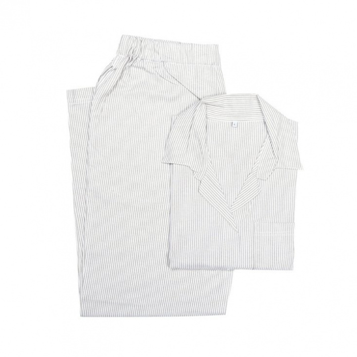  Classic Textiles - Pyjamasset 2-dels Runmarö, Linne/Vit