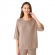 Movesgood - Bamboo Cashmere Thin Knitted T-Shirt Brun