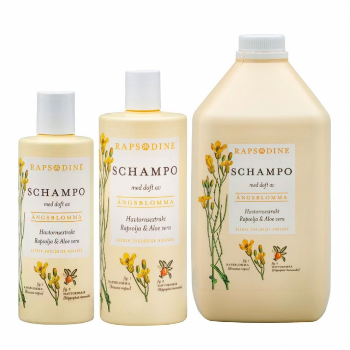 Schampo Ängsblomma med mild blommig doft