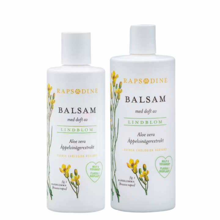 Balsamflaska med äppelvinägerextrakt och lindblomsdoft