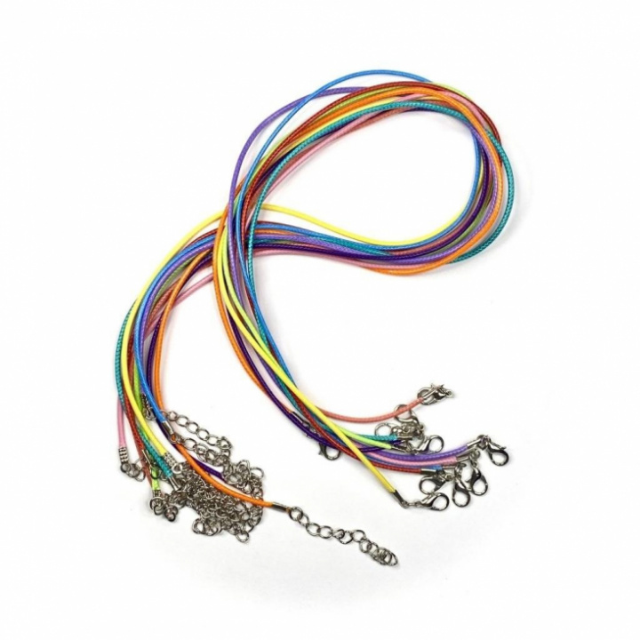 Andekvarts - Halsband Mix Färg med Lås o Kedja 49 cm i gruppen Tema / Accessoarer / Smycken hos Rekoshoppen.se (302521)