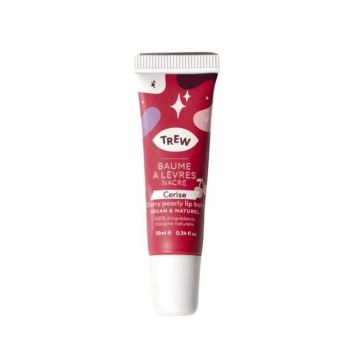 Tinted Lip Balm Cherry från Trew som tonat läppbalsam i förpackning.