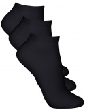 Life Wear - Strumpa i Bambu Kort Skaft 3-pack Svart