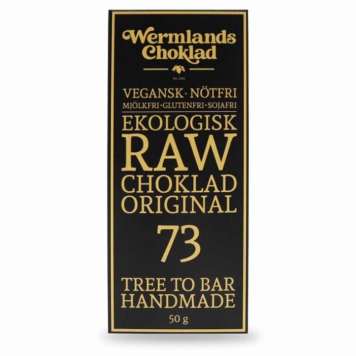 Wermlandschoklad - Ekologisk Rawchoklad Original 73% 50 gr