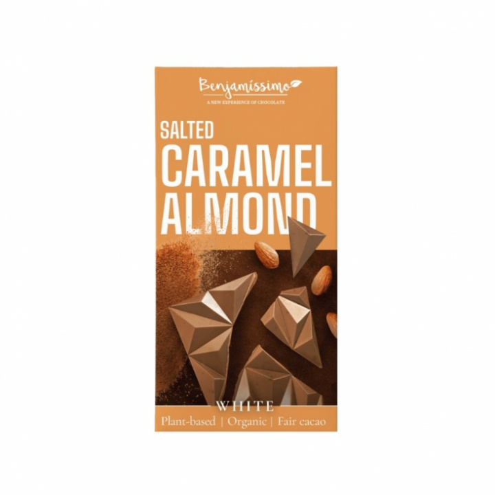 Vit vegansk choklad med mandel 60 g