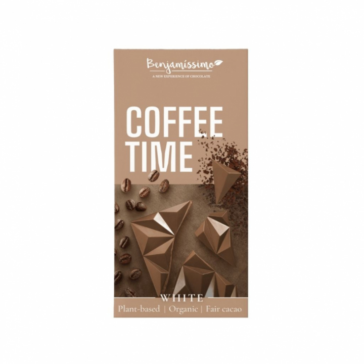 Vit vegansk choklad med kaffesmak 60 g