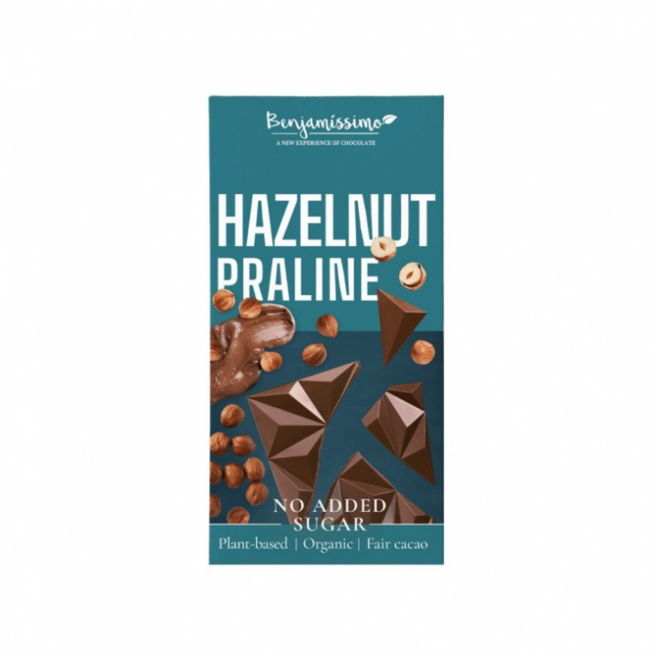 Sockerfri choklad med hasselnötspralin 60 g