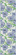 Ekelund - Löpare Blå Blomster 35 x 120 cm