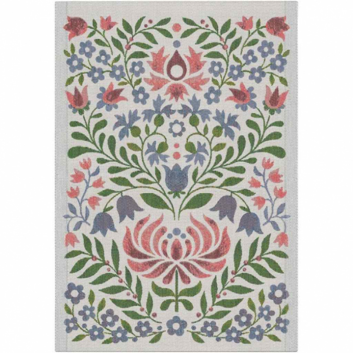 Handduk Akvarell 35 x 50 cm med blommor i rosa och blå toner