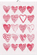 Ekelund - Handduk Hearts 35 x 50 cm
