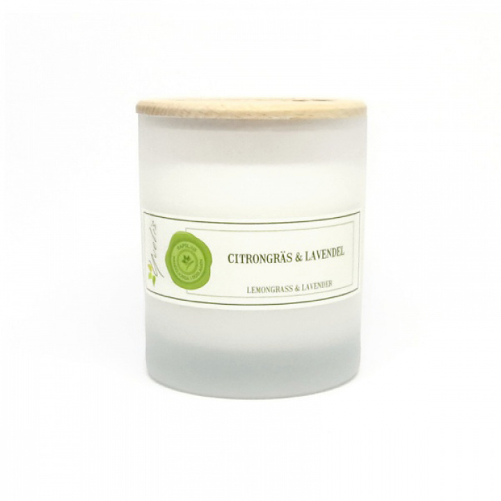 Yvelis Eteriskt Doftljus av Rapsvax Citrongräs & Lavendel, Mellan ca 180 g