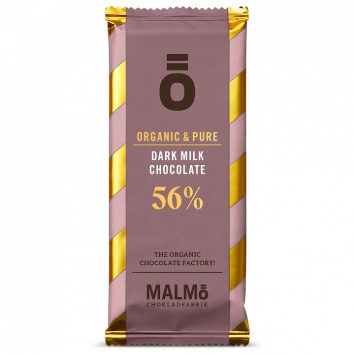 Malmö Chokladfabrik - Ö serien Ekologisk Mjölkchoklad Mörk 56%