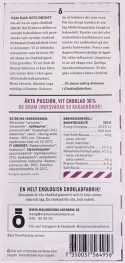 Malmö Chokladfabrik - Tegelserien Ekologisk Vit Choklad Äkta Passion 36 %