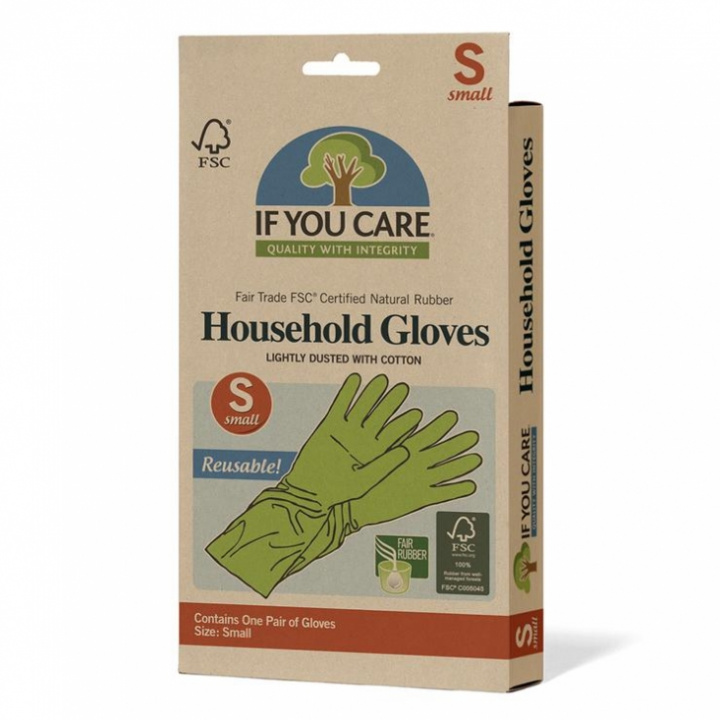 If You Care - Hushållshandskar i Naturgummi S