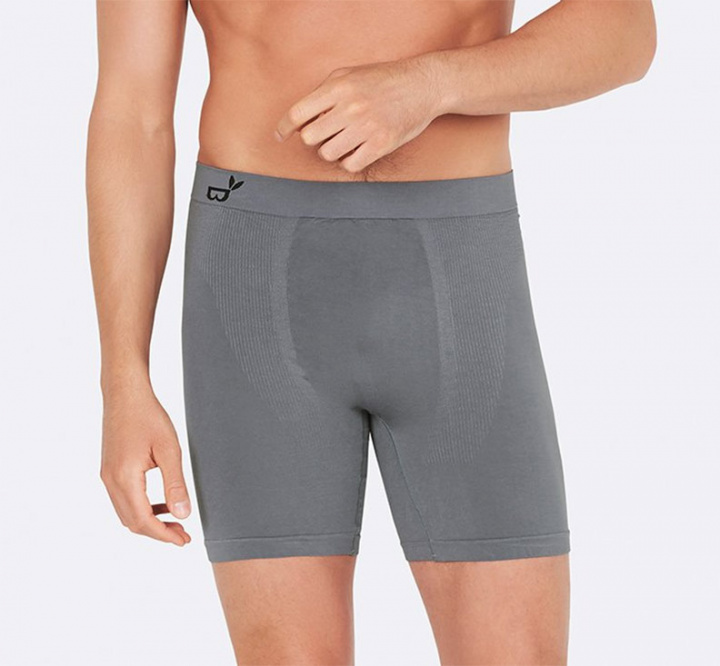 Boody - Kalsong Boxer Längre Modell i Bambu Grå