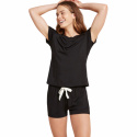 Boody - Pyjamasshorts i Bambu, Svart