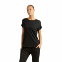 Boody - Rundhalsad Loose Fit T-shirt i Bambu Dam Svart