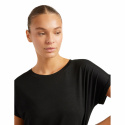 Boody - Rundhalsad Loose Fit T-shirt i Bambu Dam Svart