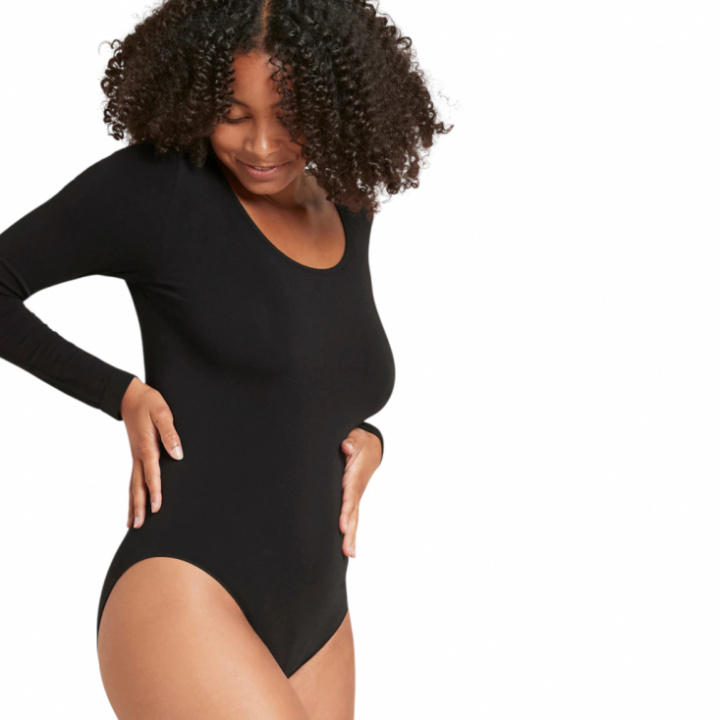 Boody - Långärmad Body i Bambu Svart