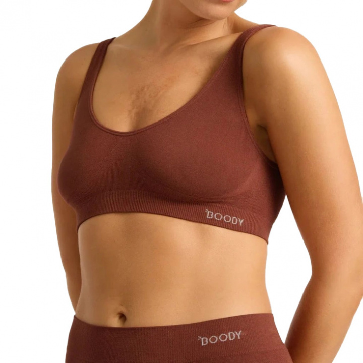 Boody - BH i Bambu Ovadderad Rost i gruppen Kläder / Dam / Underkläder / Trosor & BH hos Rekoshoppen.se (594664)