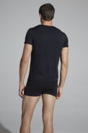 Boody - Rundhalsad T-shirt i Bambu Herr Svart
