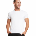Boody - Rundhalsad T-shirt i Bambu Herr Vit