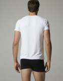Boody - Rundhalsad T-shirt i Bambu Herr Vit
