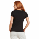 Boody - V-ringad T-shirt i Bambu Dam Svart