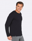 Boody - Långärmad T-shirt  i Bambu Herr Svart